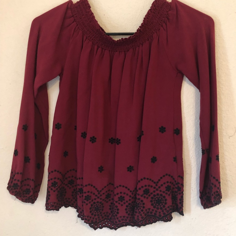 Off the shoulder shirt